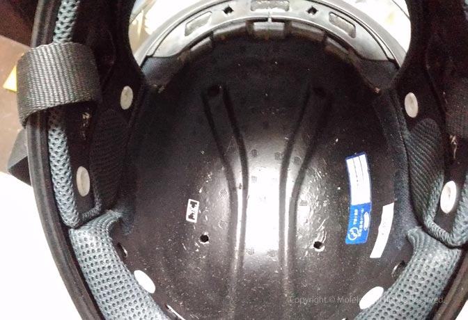 ヘルメット内部の清掃｜フルフェイス｜スポンジ｜ウレタンの劣化｜直し方｜修理｜内装｜SHOUEI｜Z-5